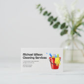 Carte De Visite Service de ménage | Fournitures de nettoyage (Debout devant)