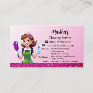 Carte De Visite Service de ménage Maison moderne Service de nettoy
