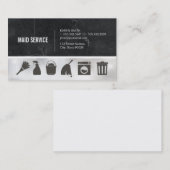 Carte De Visite Service de ménage | Marbre | Entretien de nettoyag (Devant / Derrière)