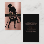 Carte De Visite Service de ménage ménage Rose de nettoyage Or (Devant / Derrière)