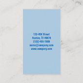 Carte De Visite Service de ménage moderne (Dos)