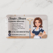 Carte De Visite Service de Ménage Moderne (Devant)