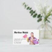 Carte De Visite Service de ménage | Nettoyage de la salle de bain (Debout devant)