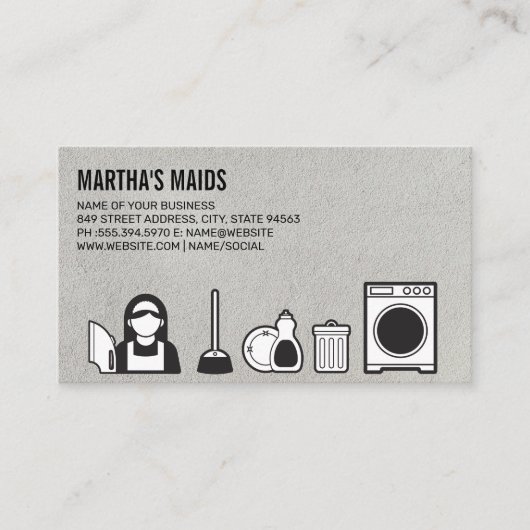 Carte De Visite Service de ménage | Services de nettoyage (Devant)