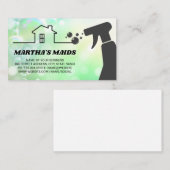Carte De Visite Service de ménage | Spray de nettoyage | Bulles (Devant / Derrière)
