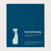 Carte De Visite Service de ménage | Spray nettoyant (Extérieur déplié)