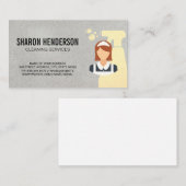 Carte De Visite Service de ménage | Spray nettoyant et bonne (Devant / Derrière)