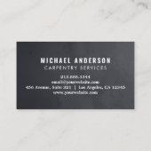 Carte De Visite Service de menuiserie moderne et tendance (Dos)