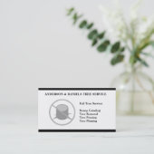 Carte De Visite Service de meulage de retrait d'arbre de pruneau (Debout devant)