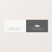 Carte De Visite Service de motocyclette à moto blanche (Extérieur déplié)