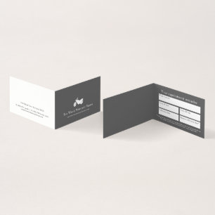 Carte De Visite Service de motocyclette à moto blanche