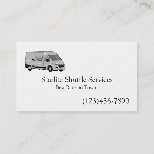 Carte De Visite Service De Navette (Devant)
