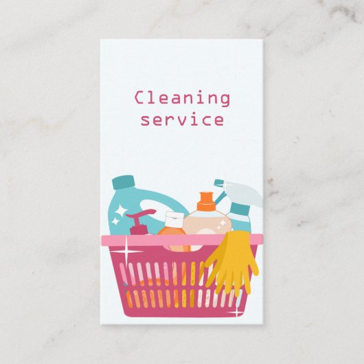 Carte De Visite Service de nettoyage (Devant)