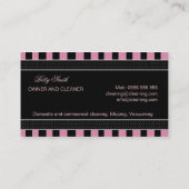 Carte De Visite Service de nettoyage (Dos)