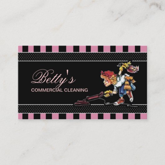 Carte De Visite Service de nettoyage (Devant)