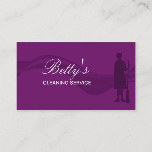 Carte De Visite Service de nettoyage (Devant)