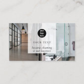 Carte De Visite Service de nettoyage 2 Photo Médias sociaux Code Q (Devant)