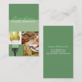 Carte De Visite Service de nettoyage à domicile (Devant / Derrière)