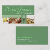 Carte De Visite Service de nettoyage à domicile (Devant / Derrière)