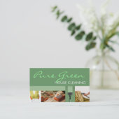 Carte De Visite Service de nettoyage à domicile (Debout devant)