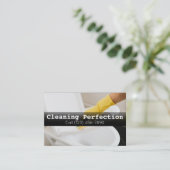 Carte De Visite Service de nettoyage à domicile professionnel (Debout devant)