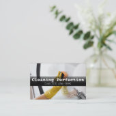 Carte De Visite Service de nettoyage à domicile professionnel (Debout devant)