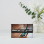 Carte De Visite Service de nettoyage à domicile professionnel (Debout devant)