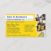 Carte De Visite Service de nettoyage administratif professionnel (Devant)