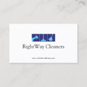 Carte De Visite Service de nettoyage Blue House (Devant)