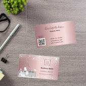 Carte De Visite Service de nettoyage blush parties scintillant arg