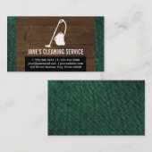 Carte De Visite Service de nettoyage (bois et tissu) (Devant / Derrière)