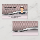 Carte De Visite Service de nettoyage | Carrelage rose (Devant / Derrière)