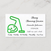 Carte De Visite Service de nettoyage classique Nettoyeur de vide d (Devant)