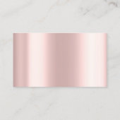 Carte De Visite Service De Nettoyage Classique Rose Argent Rose (Dos)