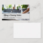 Carte De Visite Service de nettoyage | Comptoir de nettoyage des d (Devant / Derrière)