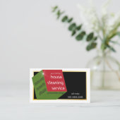 Carte De Visite Service de nettoyage Cube géométrique Extraordinai (Debout devant)