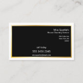 Carte De Visite Service de nettoyage Cube géométrique Extraordinai (Dos)