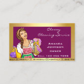 Carte De Visite Service de nettoyage de bureau de la maison de cla (Devant)