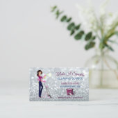 Carte De Visite Service De Nettoyage De Cartoon Cartoon Sparkle (Debout devant)