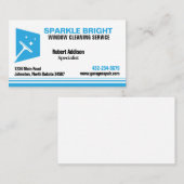 Carte De Visite Service de nettoyage de fenêtres (Devant / Derrière)
