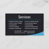 Carte De Visite Service de nettoyage de fenêtres (Dos)