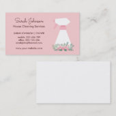 Carte De Visite Service de nettoyage de flacons à l'aide d'une bou (Devant / Derrière)