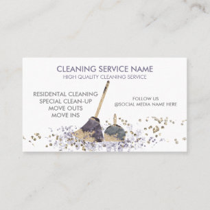 Carte De Visite Service de nettoyage de janitorial sale classe