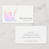 Carte De Visite Service de nettoyage de la chambre à compartiments (Devant / Derrière)