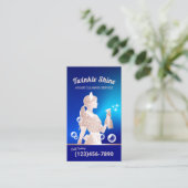 Carte De Visite Service de nettoyage de la maison Blue Maid Entret (Debout devant)