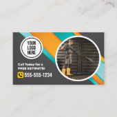 Carte De Visite Service de nettoyage de la maison de lavage sous p (Devant)