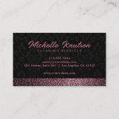 Carte De Visite Service de nettoyage de la maison de Parties scint (Dos)