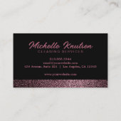 Carte De Visite Service de nettoyage de la maison de Parties scint (Dos)