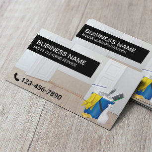 Carte De Visite Service de nettoyage de la maison Entretien ménage