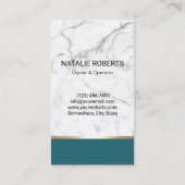 Carte De Visite Service de nettoyage de la maison Entretien Turquo (Dos)